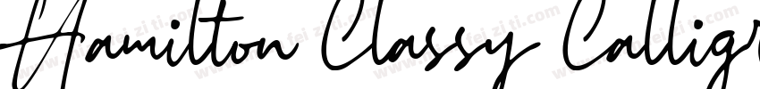 Hamilton Classy Calligraphy Font字体转换